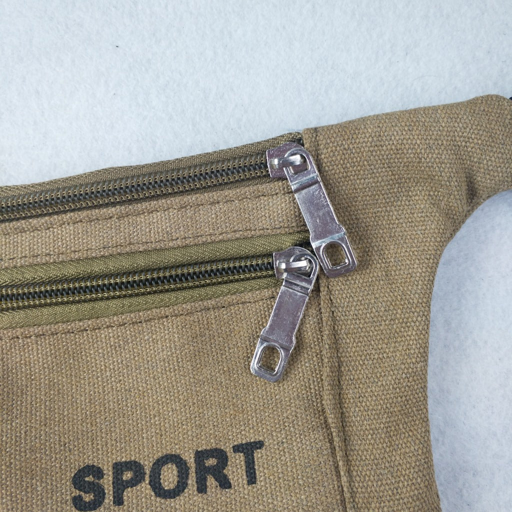 Men's Canvas Close-fitting Out Running Invisible Men's Waist Packs