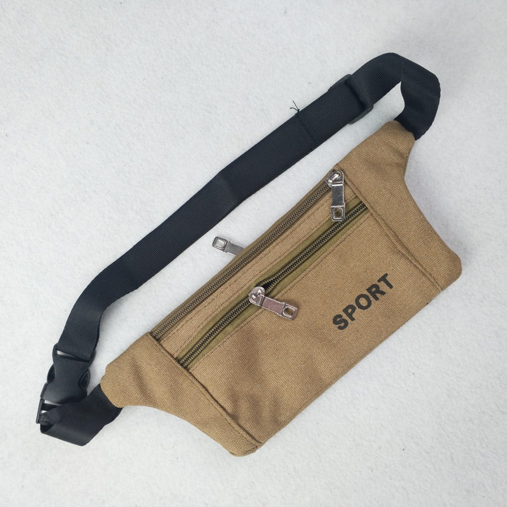 Men's Canvas Close-fitting Out Running Invisible Men's Waist Packs