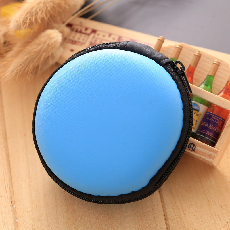 Glamorous Round Carry-on Headset Mini Ultra Coin Purses