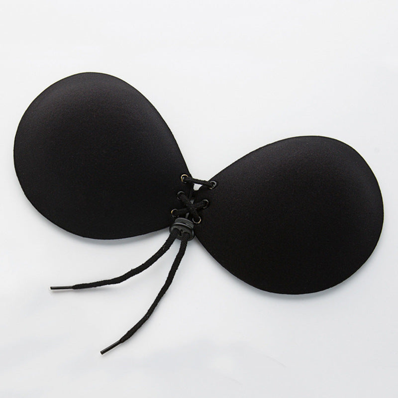 Invisible Nude Push Up Bandage Drawstring Bras