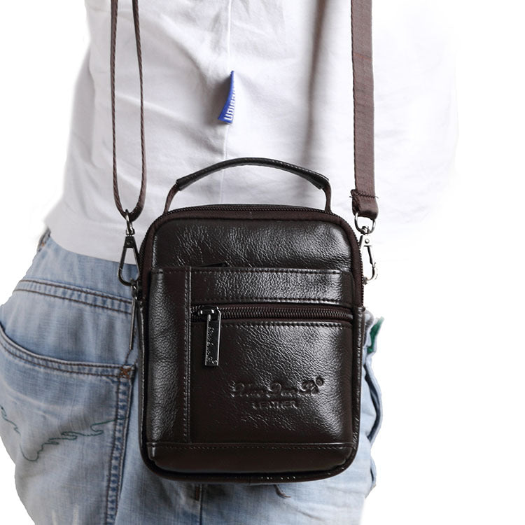 Men's Little Dori Cell Mobile Leather Mini Men's Waist Packs