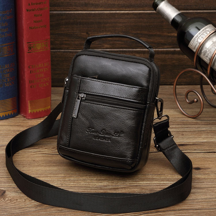 Men's Little Dori Cell Mobile Leather Mini Men's Waist Packs