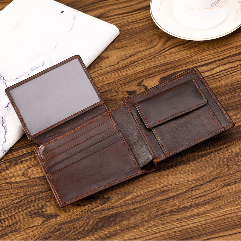 Men's Stylish Beautiful Classy Retro Cowhide Men's Wallets