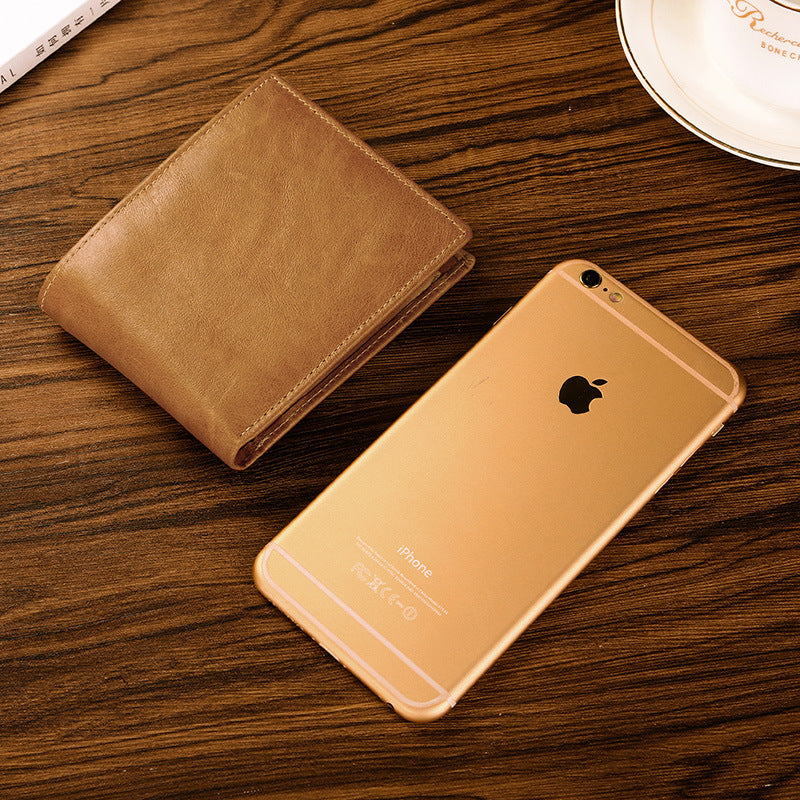 Men's Stylish Beautiful Classy Retro Cowhide Men's Wallets