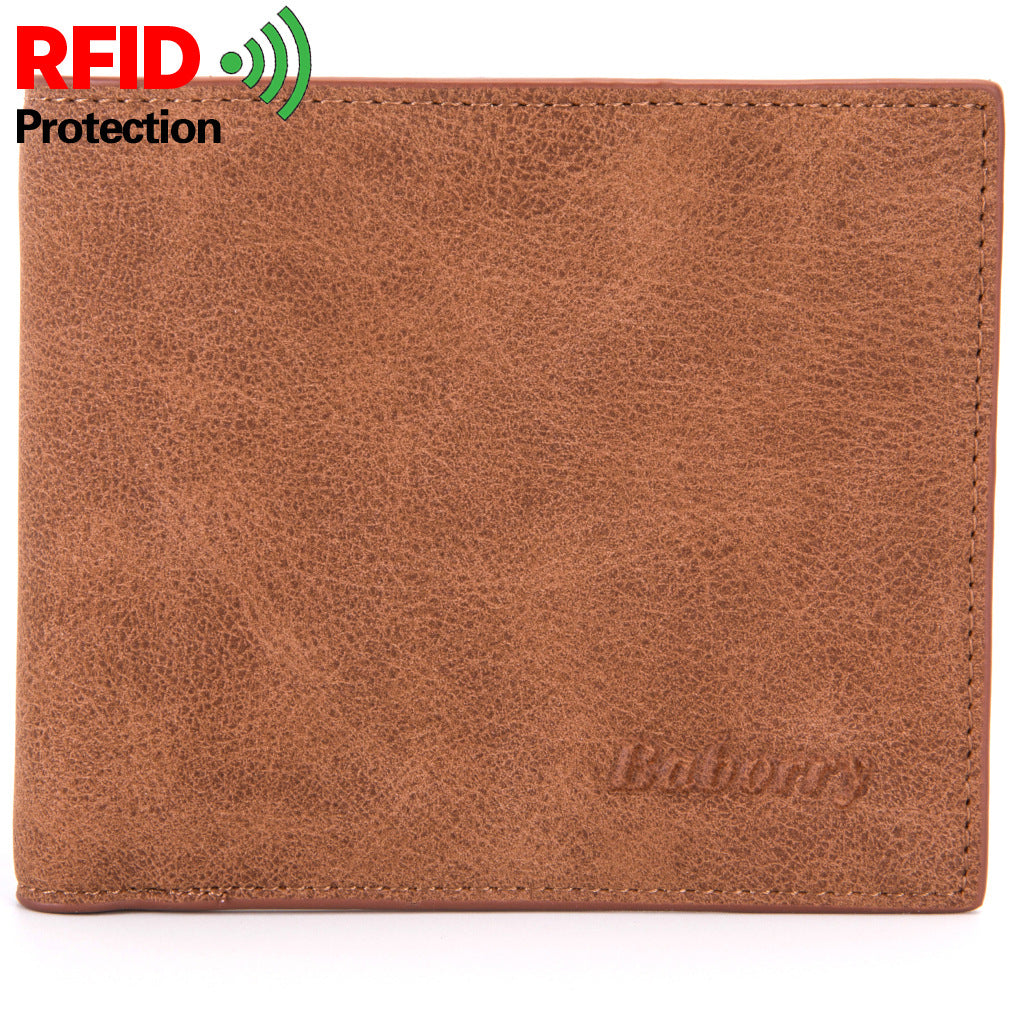 Men's Pocket Korean Short Billfold Leather Men's Wallets