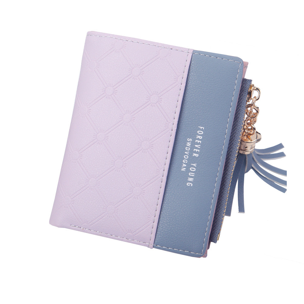 Classic Women's Fashion Fresh Zipper Short Ladies Wallet