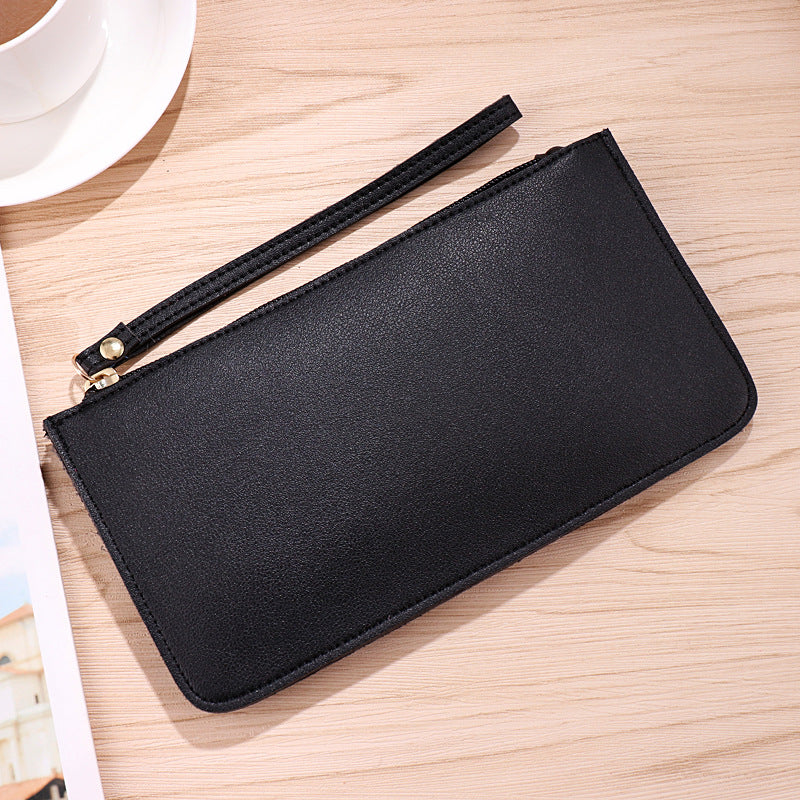 Color Soft Surface Long Fashion Large Ladies Wallets