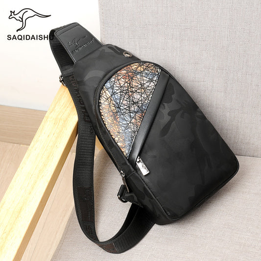 Cool Men's Classy Korean Fashionable Oxford Men's Chest Bags