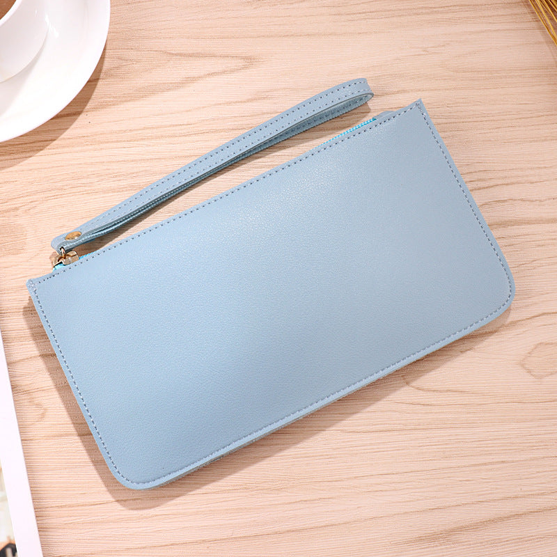 Color Soft Surface Long Fashion Large Ladies Wallets