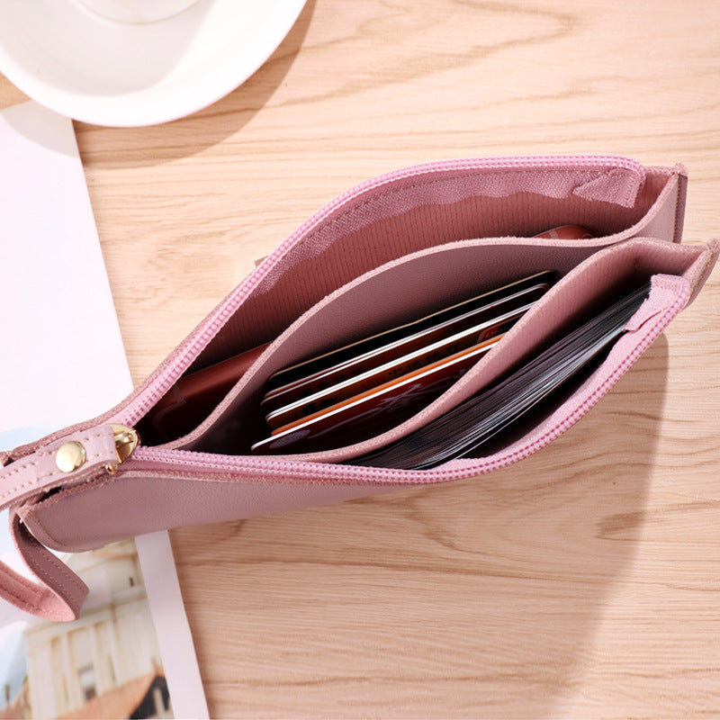 Color Soft Surface Long Fashion Large Ladies Wallets
