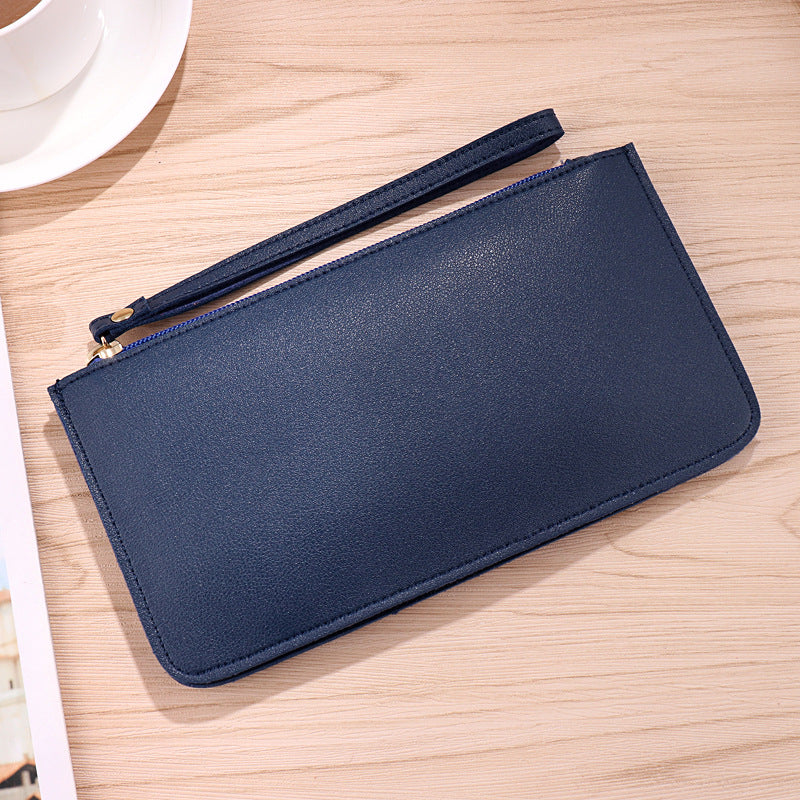 Color Soft Surface Long Fashion Large Ladies Wallets