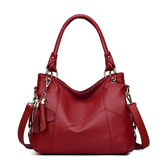 Women's Fashion Big Tassel Large Capacity Soft Shoulder Bags