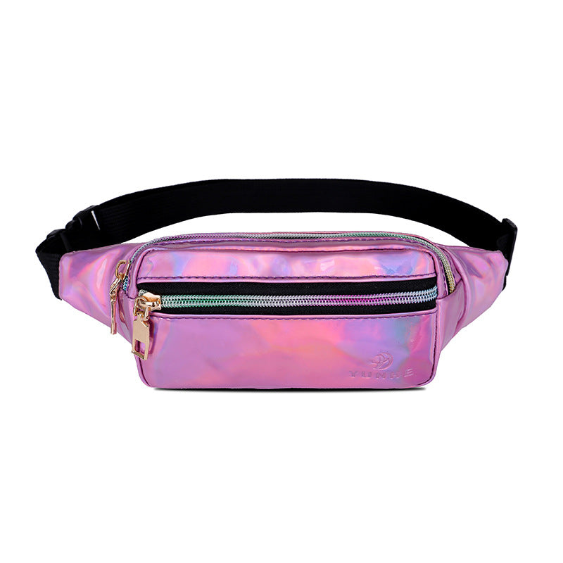Laser Glossy Mobile Storage Fashion Running Bags