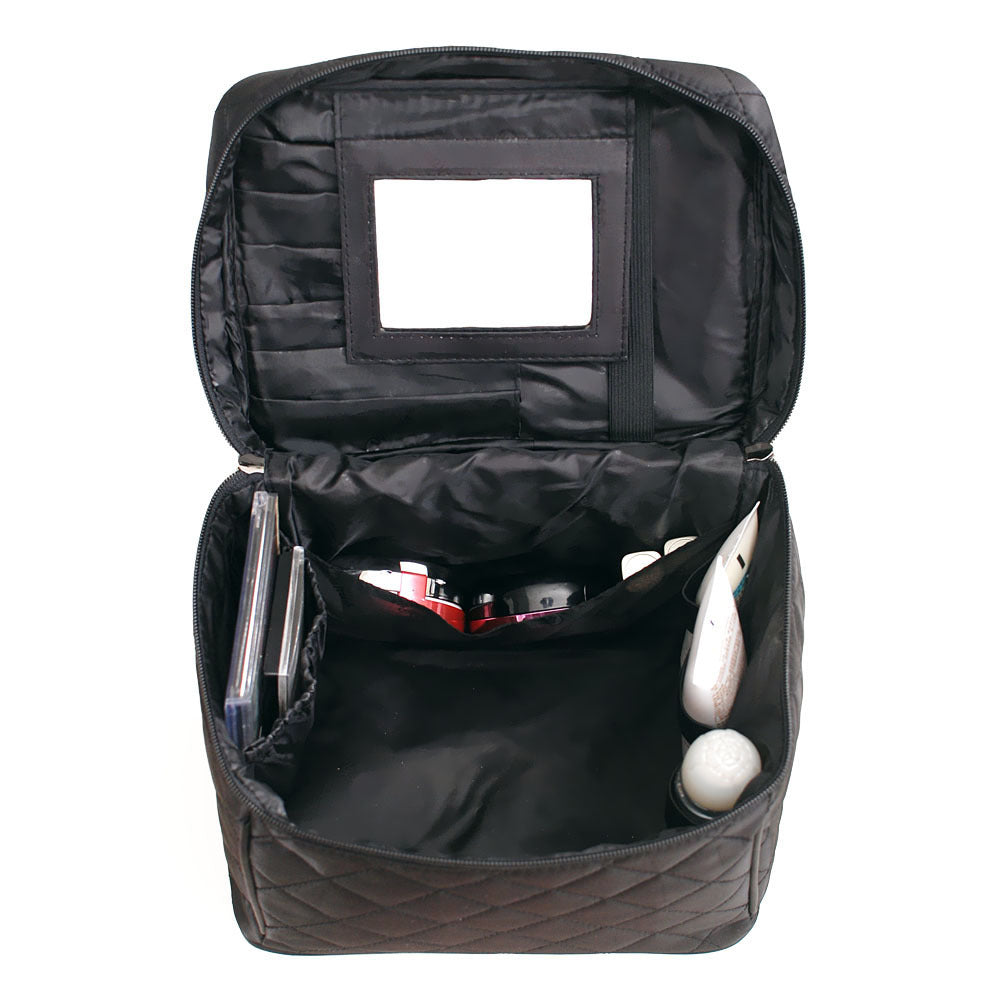 Folding Mirror Korean Style Large Capacity Wash Waterproof Makeup Bag