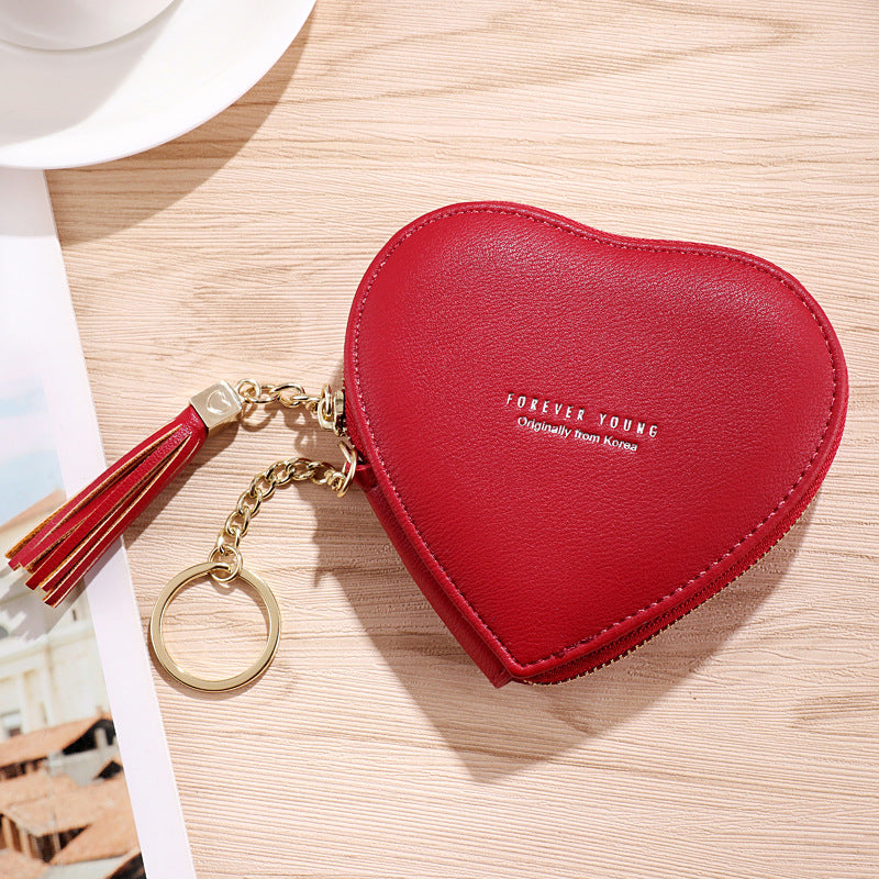 Women's Korean Fashionable Personalized Cute Heart Shape Bags