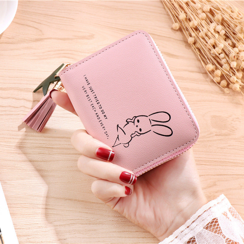 Beautiful Versatile Women's Korean Short Zipper Purses