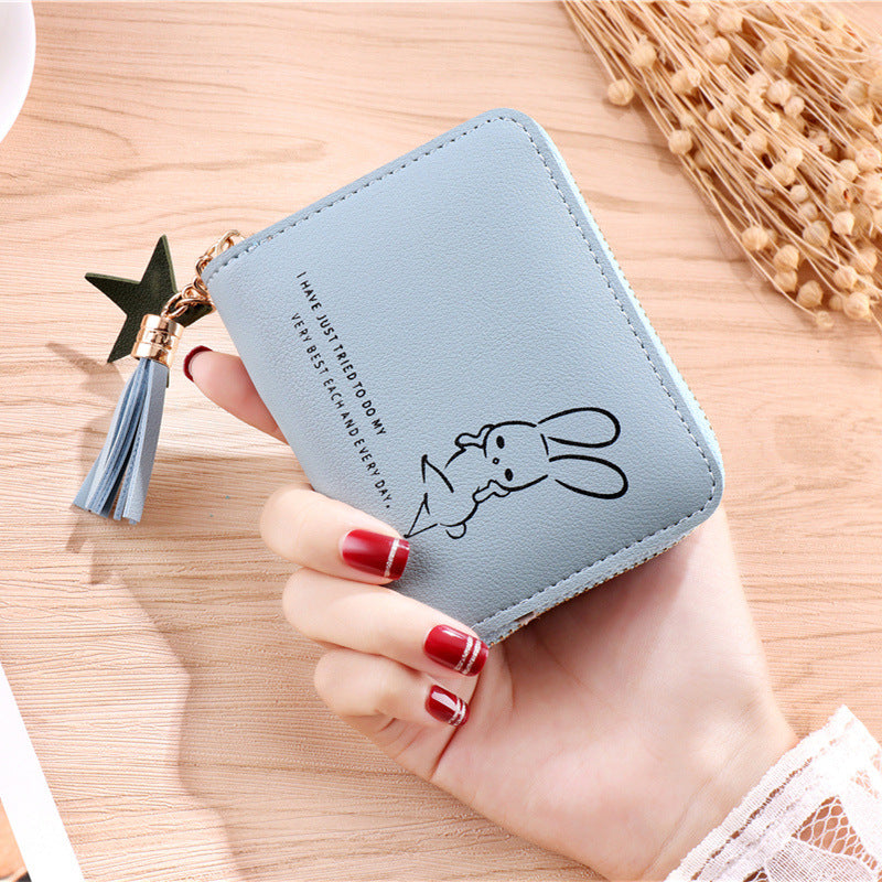 Beautiful Versatile Women's Korean Short Zipper Purses