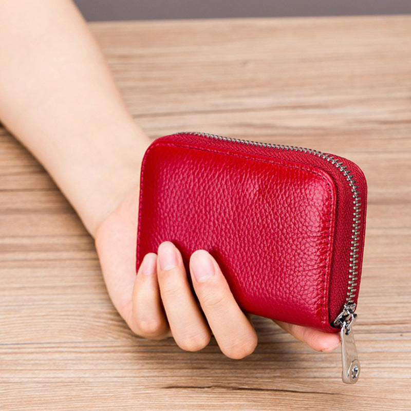 Leather For Both Male Female Bank Card Holder