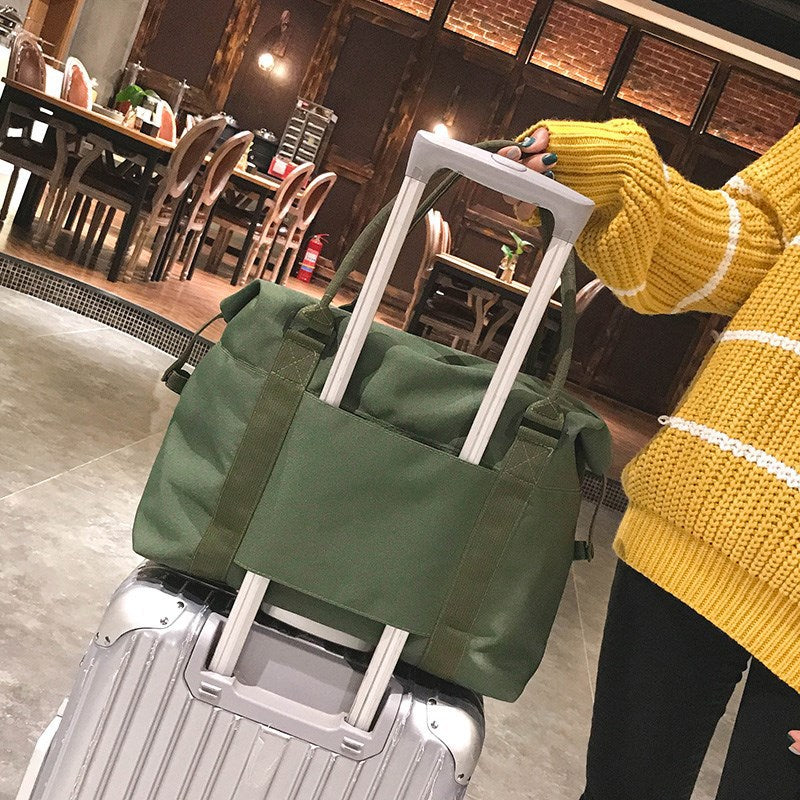 Stylish Canvas Large Capacity Short Distance Travel Bags