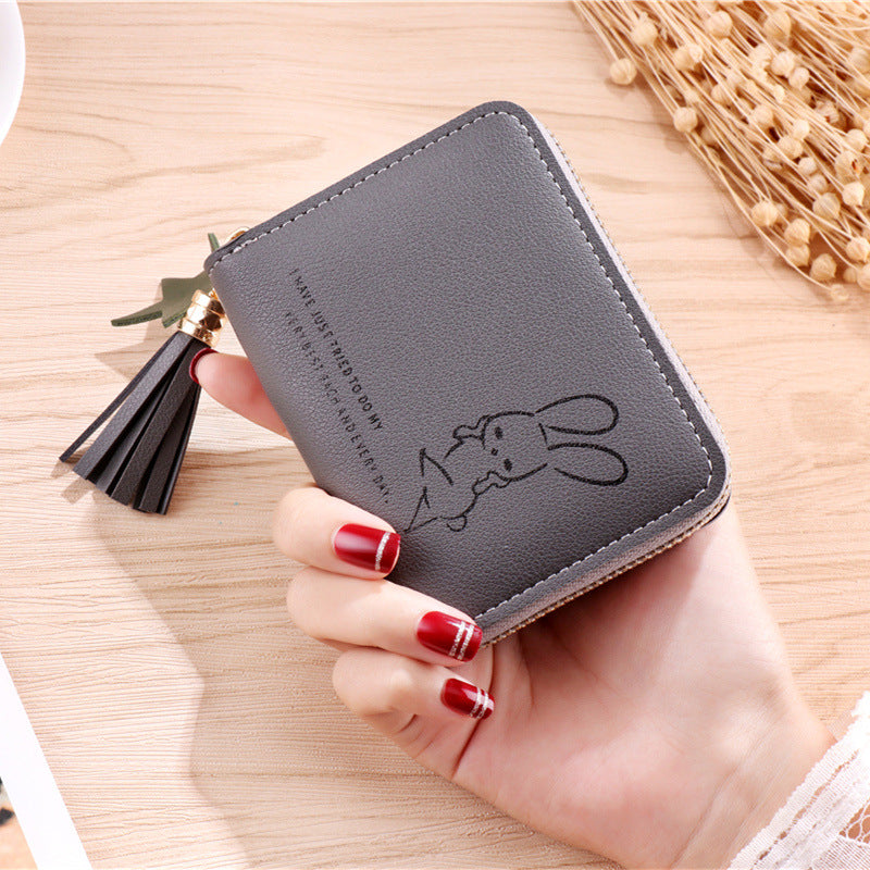 Beautiful Versatile Women's Korean Short Zipper Purses