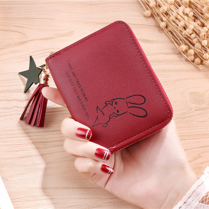 Beautiful Versatile Women's Korean Short Zipper Purses