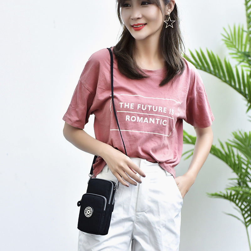 Women's Korean Style Mobile Halter Wrist Mini Phone Bags