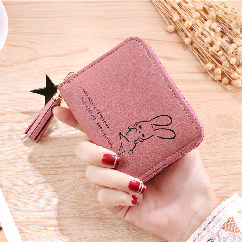 Beautiful Versatile Women's Korean Short Zipper Purses