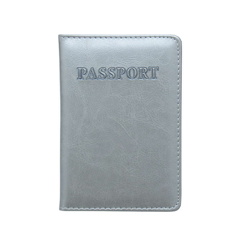 English Pattern Passport Embossing Jacket Relief Card Holder