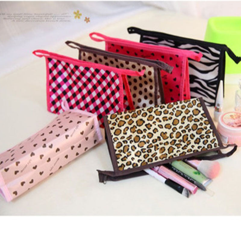 Multicolor Pattern Cute Fashion Satin Multiple Cosmetic Bags