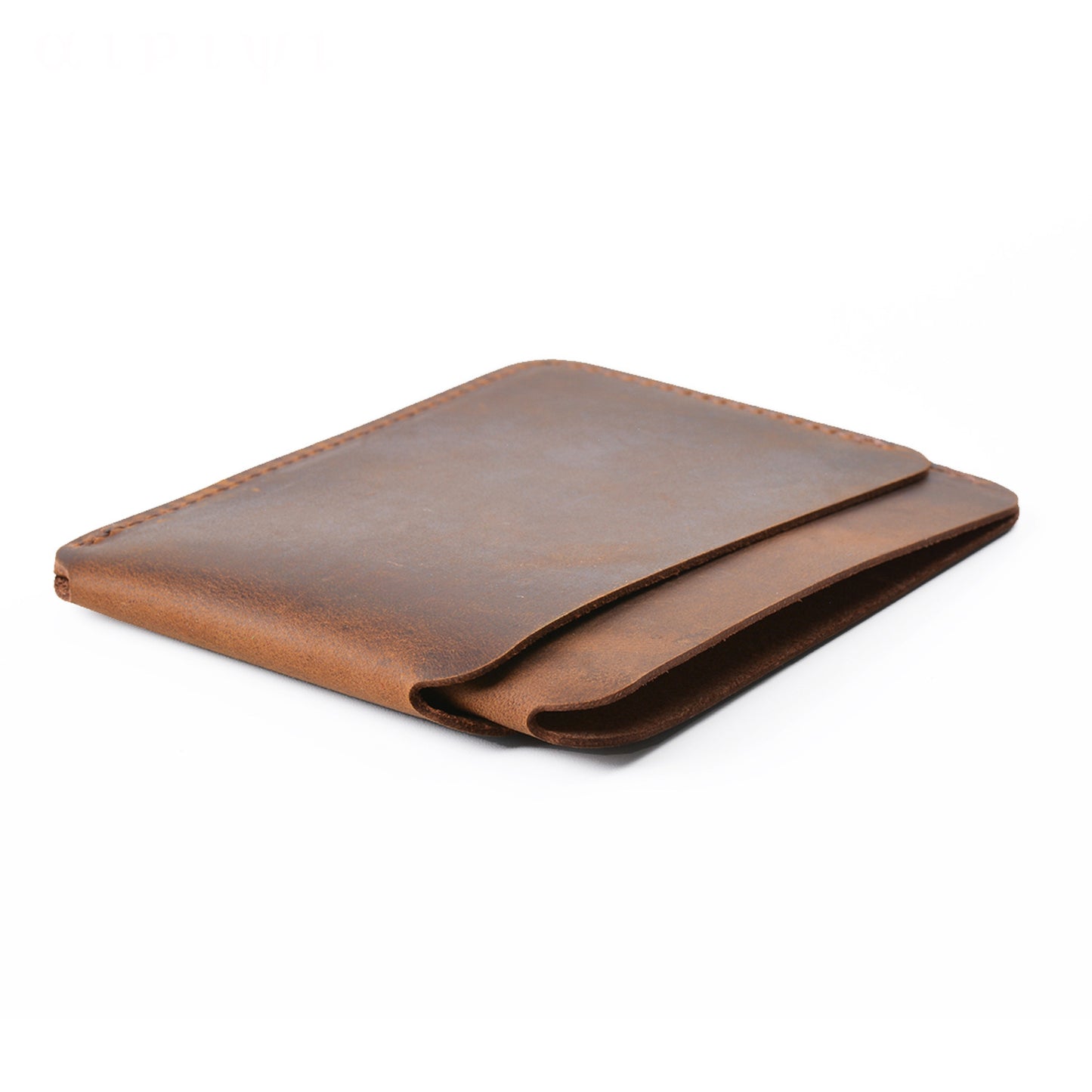 Simple Crazy Horse Leather Creative Retro Card Holder