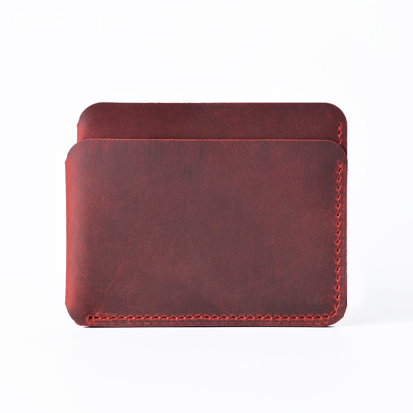 Simple Crazy Horse Leather Creative Retro Card Holder