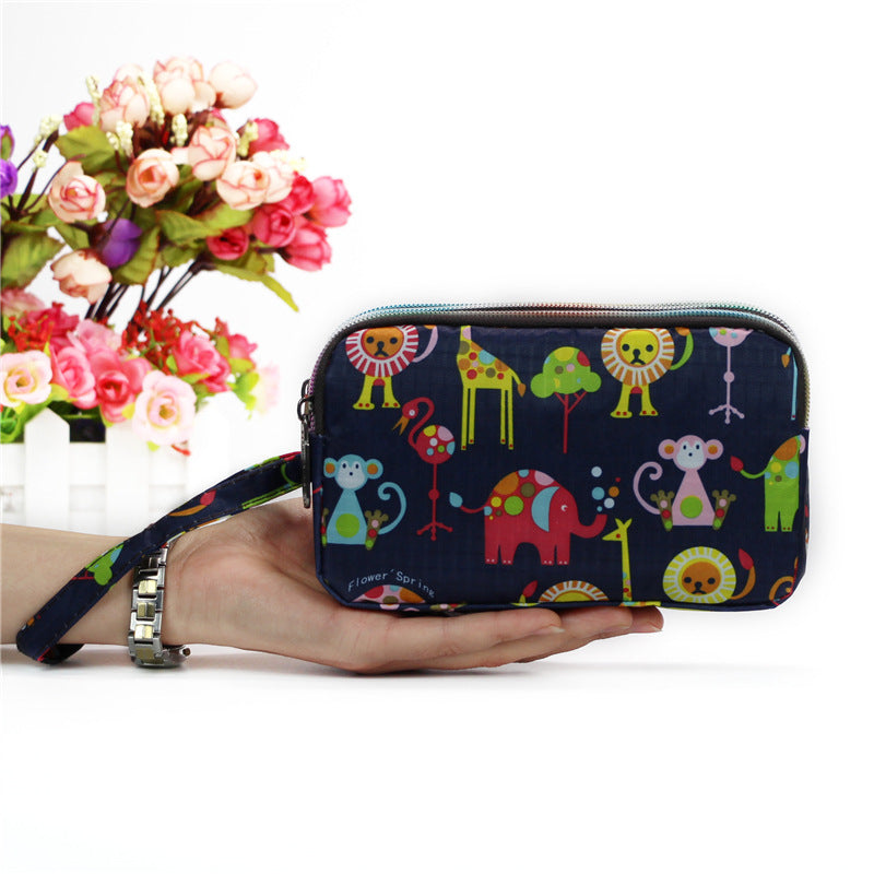 Women's Long Fabric Clutch Zipper Large Capacity Bags