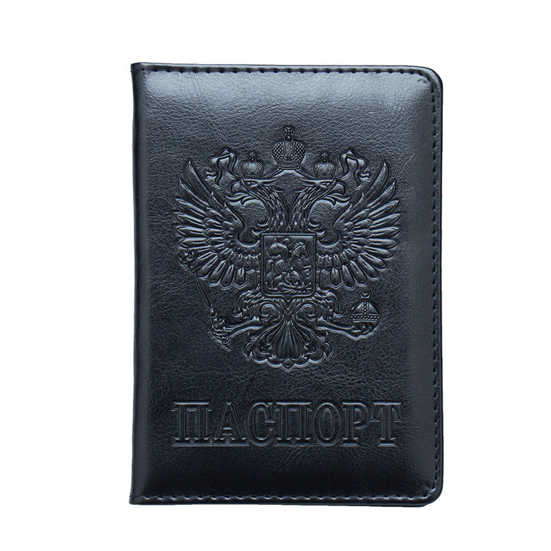 National Emblem Pattern Passport Embossing Jacket Card Holder
