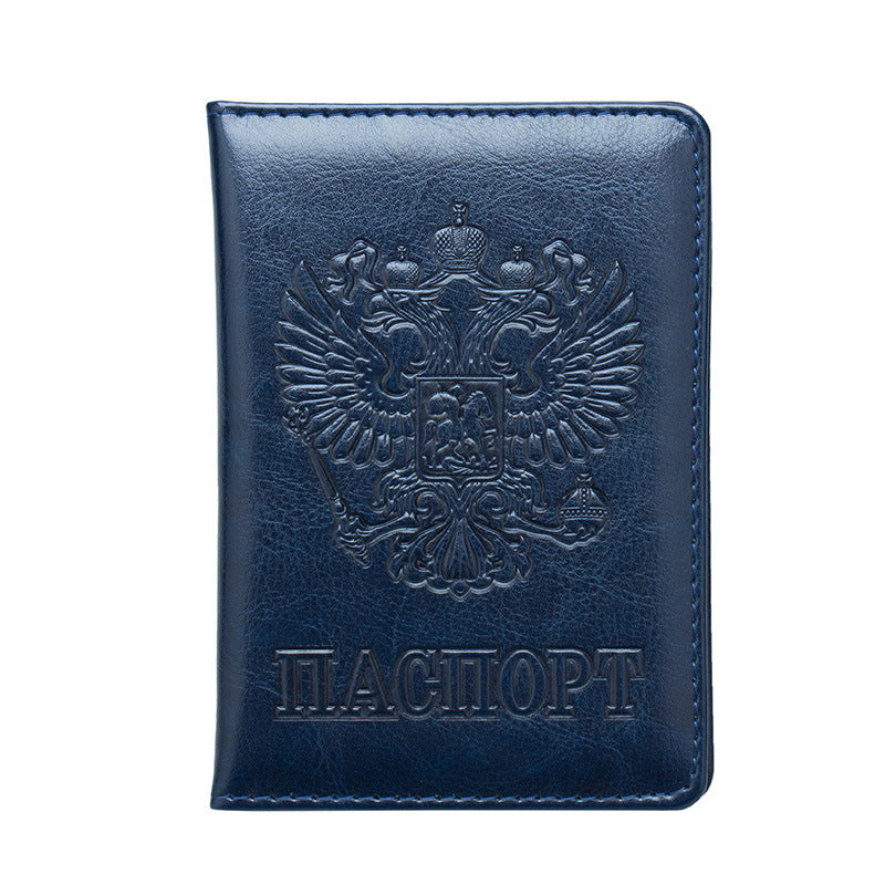 National Emblem Pattern Passport Embossing Jacket Card Holder
