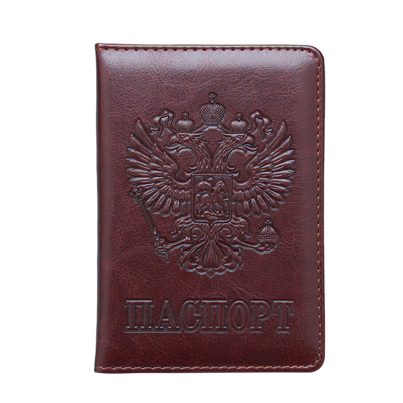 National Emblem Pattern Passport Embossing Jacket Card Holder