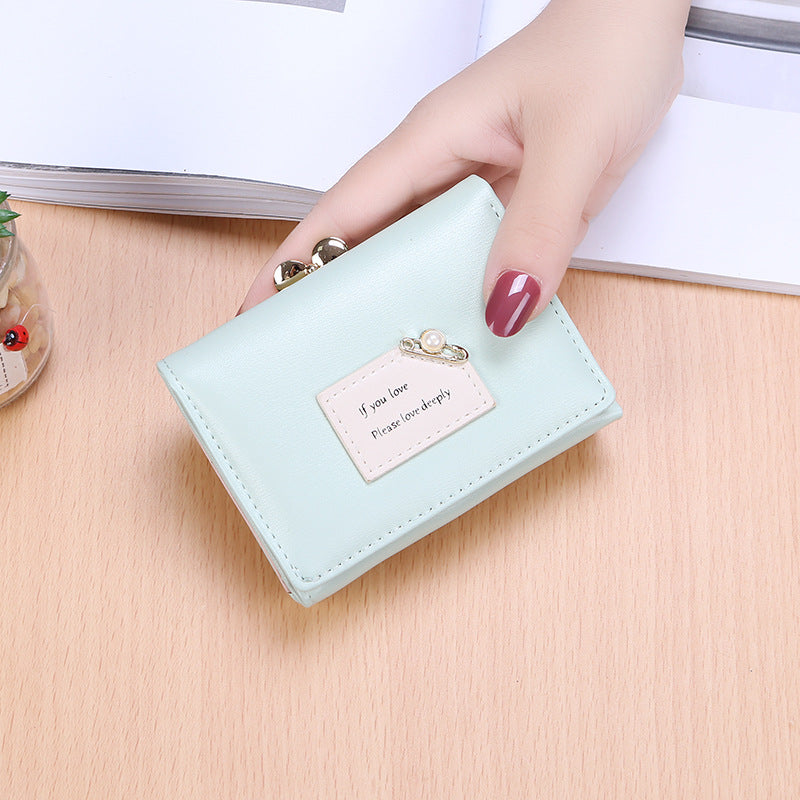 Classic Women's Korean Simple Fashion Short Card Holder
