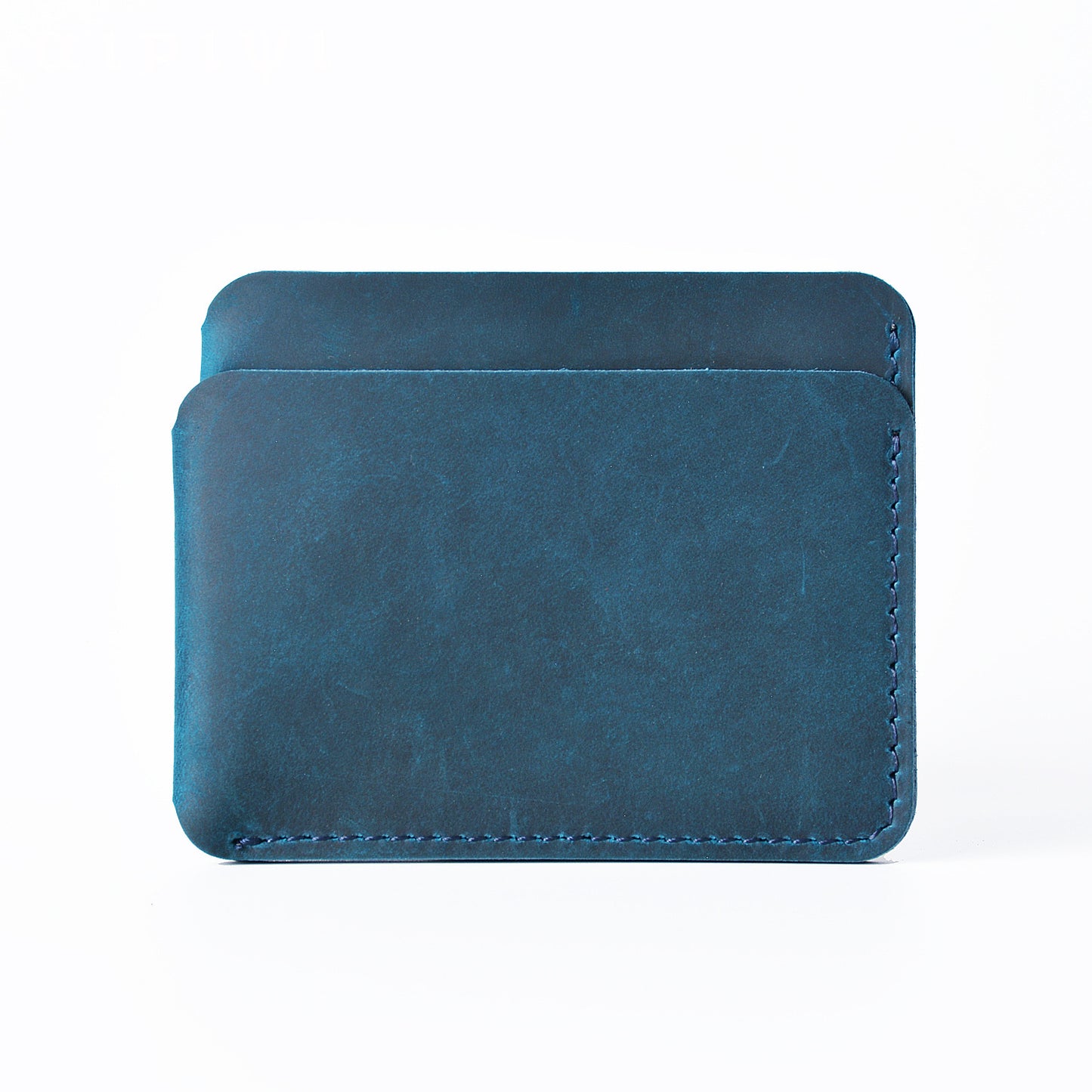 Simple Crazy Horse Leather Creative Retro Card Holder