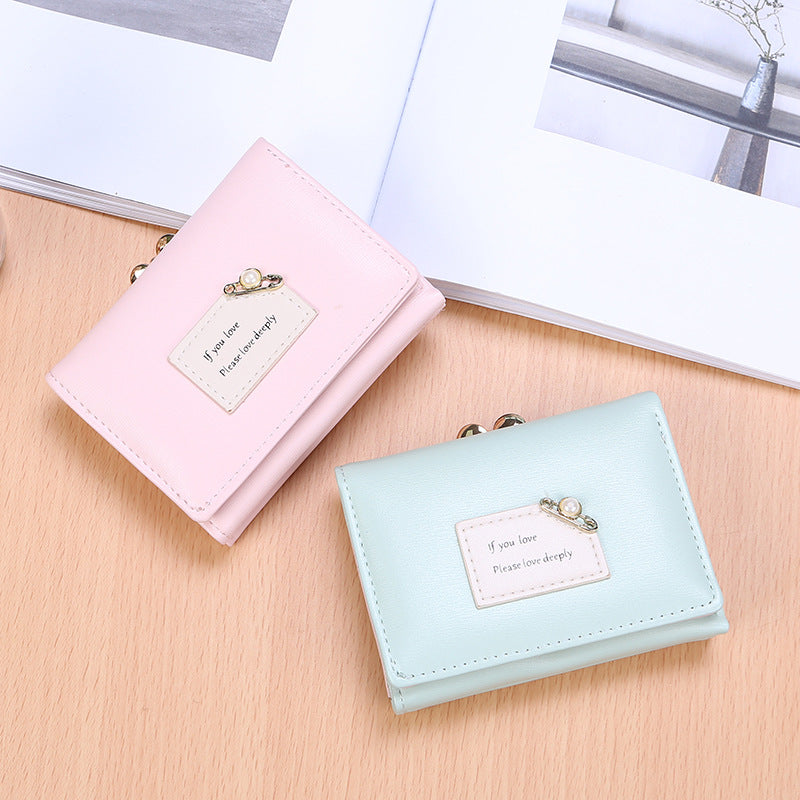 Classic Women's Korean Simple Fashion Short Card Holder