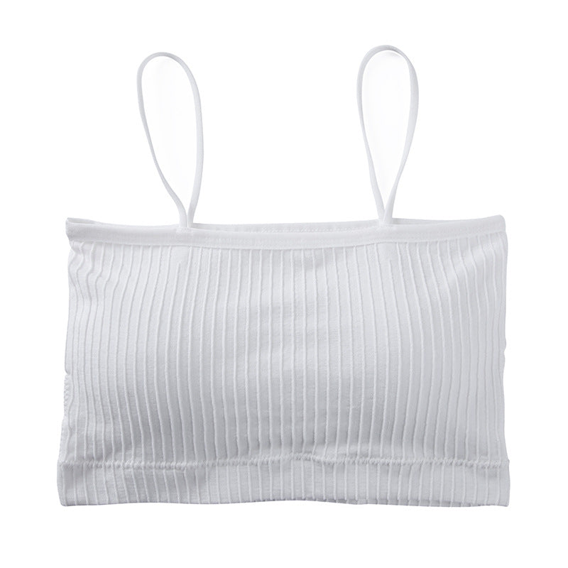 Women's Strapless Undershirt Chest Wrap Tube Top Tanks Camis