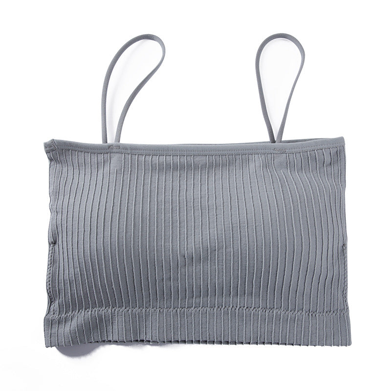 Women's Strapless Undershirt Chest Wrap Tube Top Tanks Camis