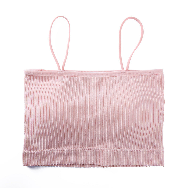 Women's Strapless Undershirt Chest Wrap Tube Top Tanks Camis