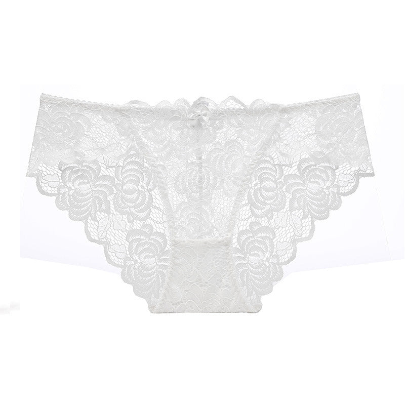 Women's Sexy Transparent Lace Large Boxers Waist Panties