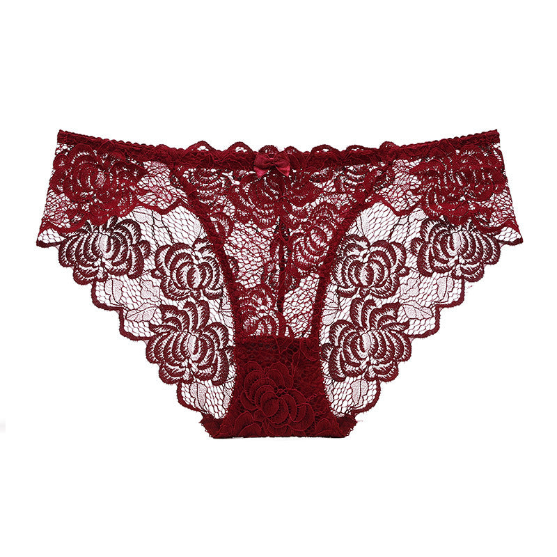 Women's Sexy Transparent Lace Large Boxers Waist Panties