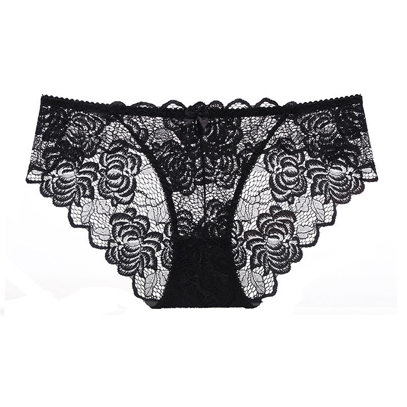Women's Sexy Transparent Lace Large Boxers Waist Panties
