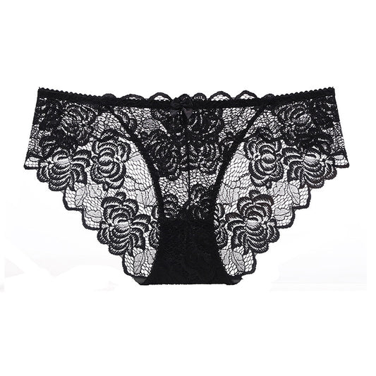 Women's Sexy Transparent Lace Large Boxers Waist Panties