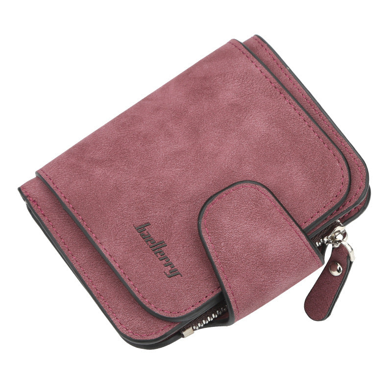 Women's Korean Matte Leather Cute Refreshing Ladies Wallets