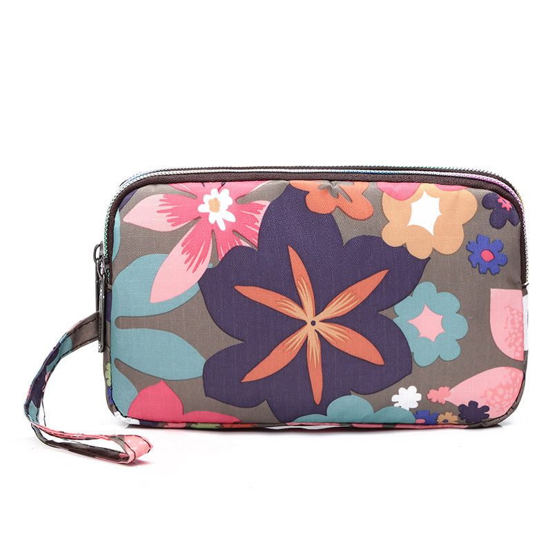 Women's Korean Printed Mobile Running Cloth Purses
