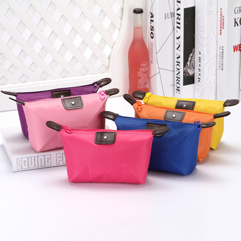 Candy Color Folding Mummy Dumpling Shape Cosmetic Bags