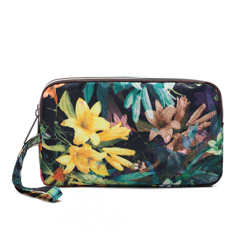 Women's Korean Printed Mobile Running Cloth Purses