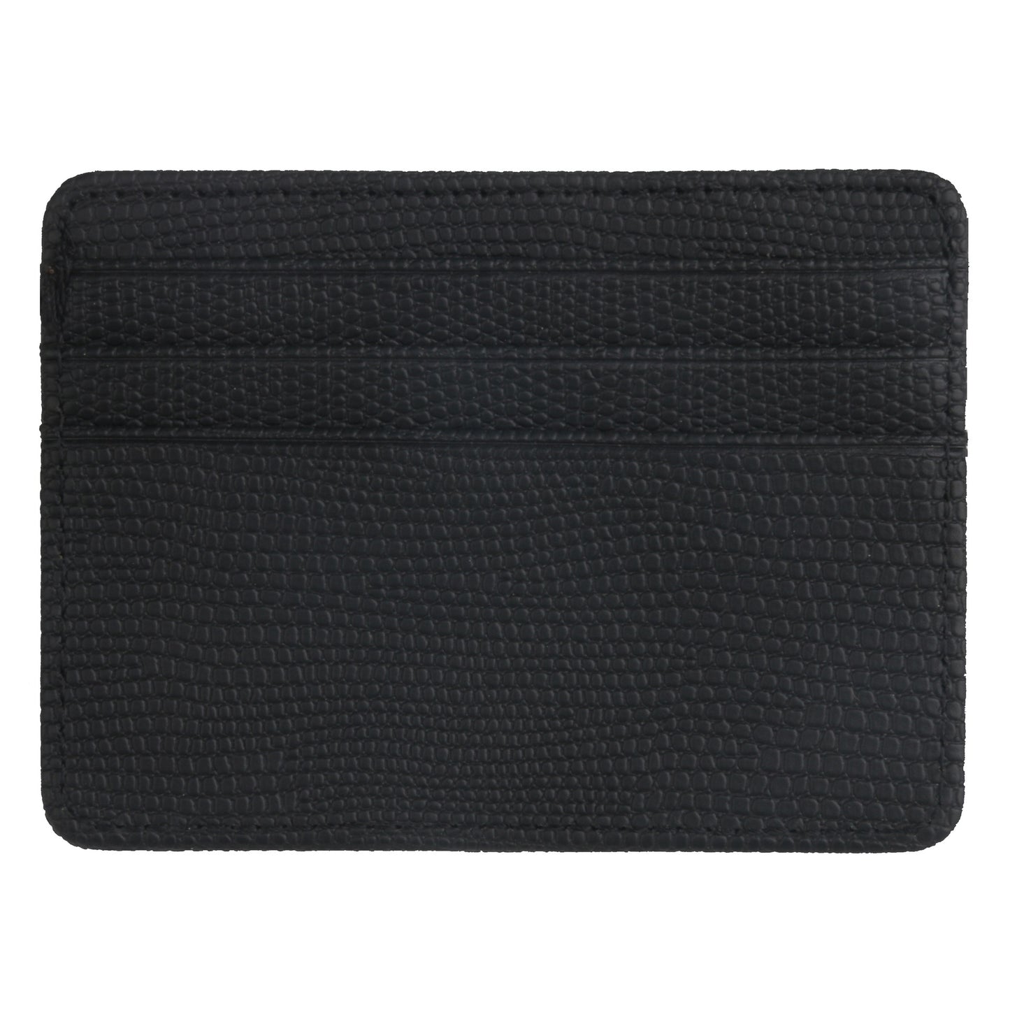 Lizard Pattern Bank Leather Business Clamp Card Holder